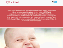 Tablet Screenshot of jatilllivet.se